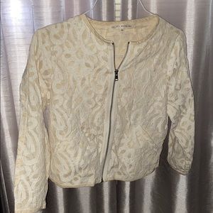Floral lace bomber jacket ( Rachel Roy)